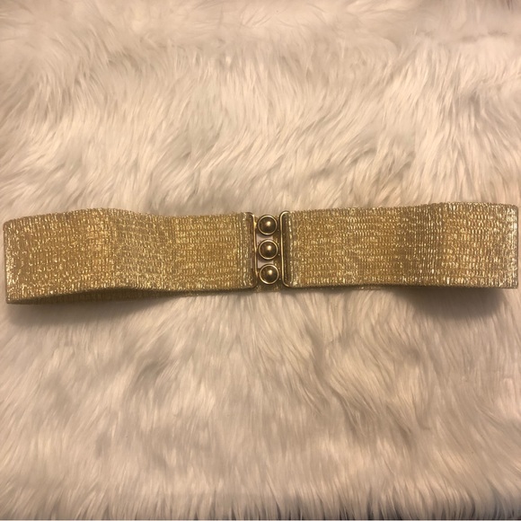 Malco Modes cinch belt Gold - Picture 2 of 2